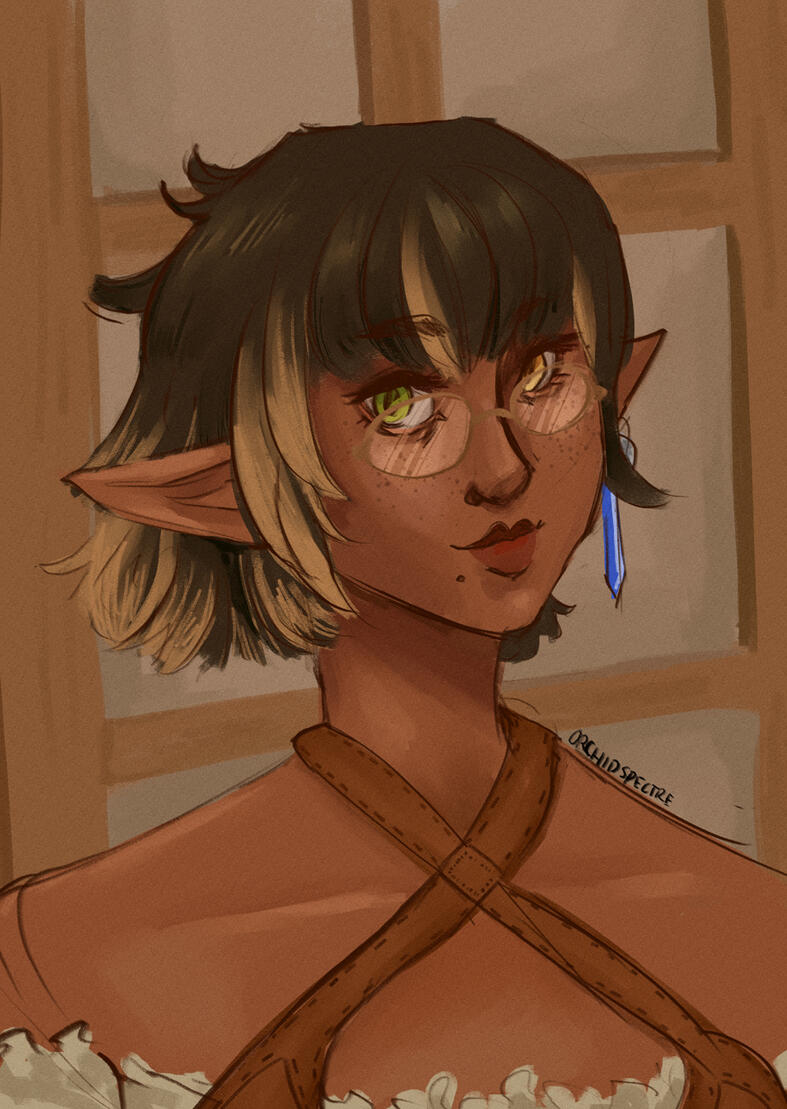 Colored Headshot